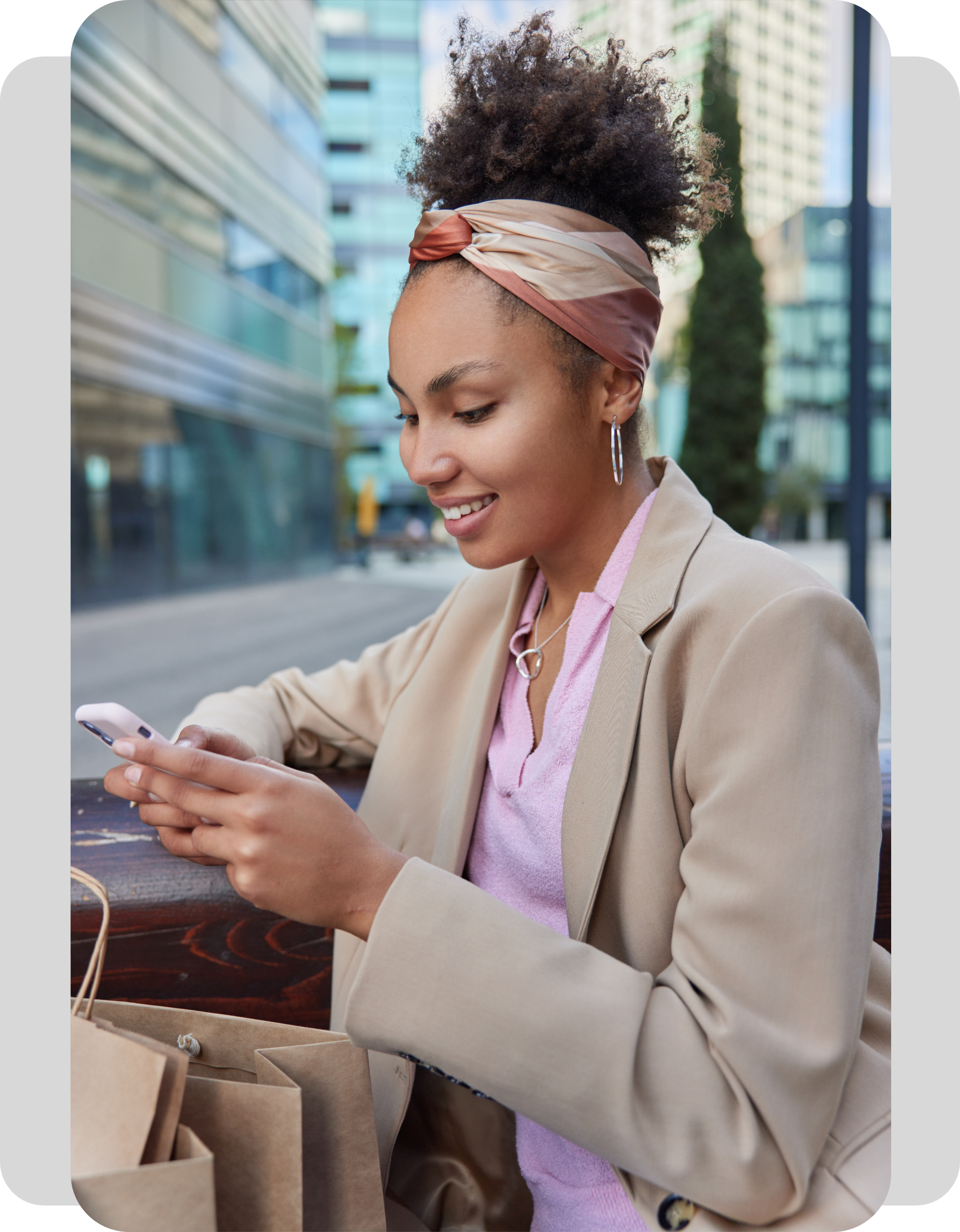 woman using the babble-app