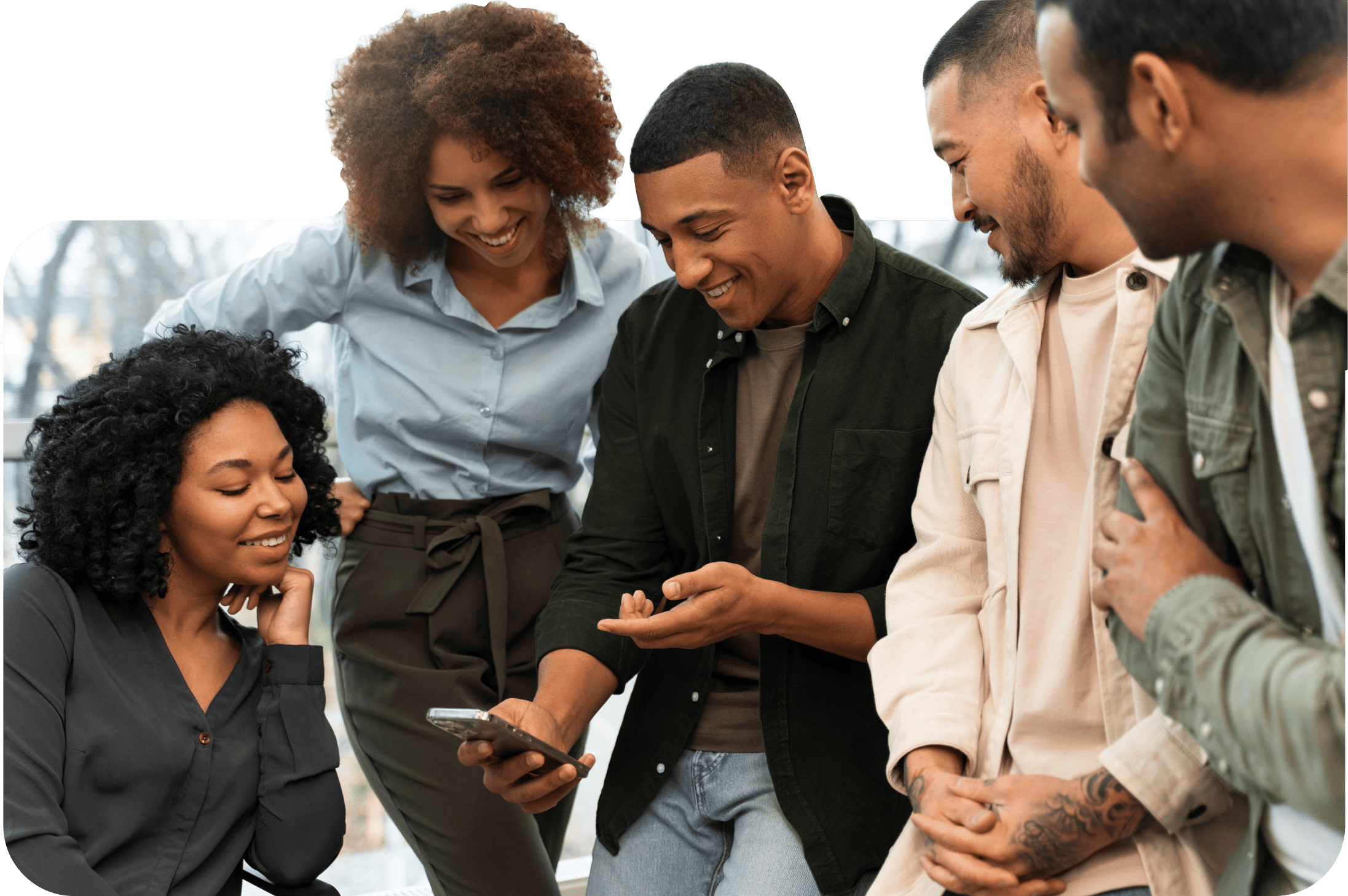 image of adults using the babble app